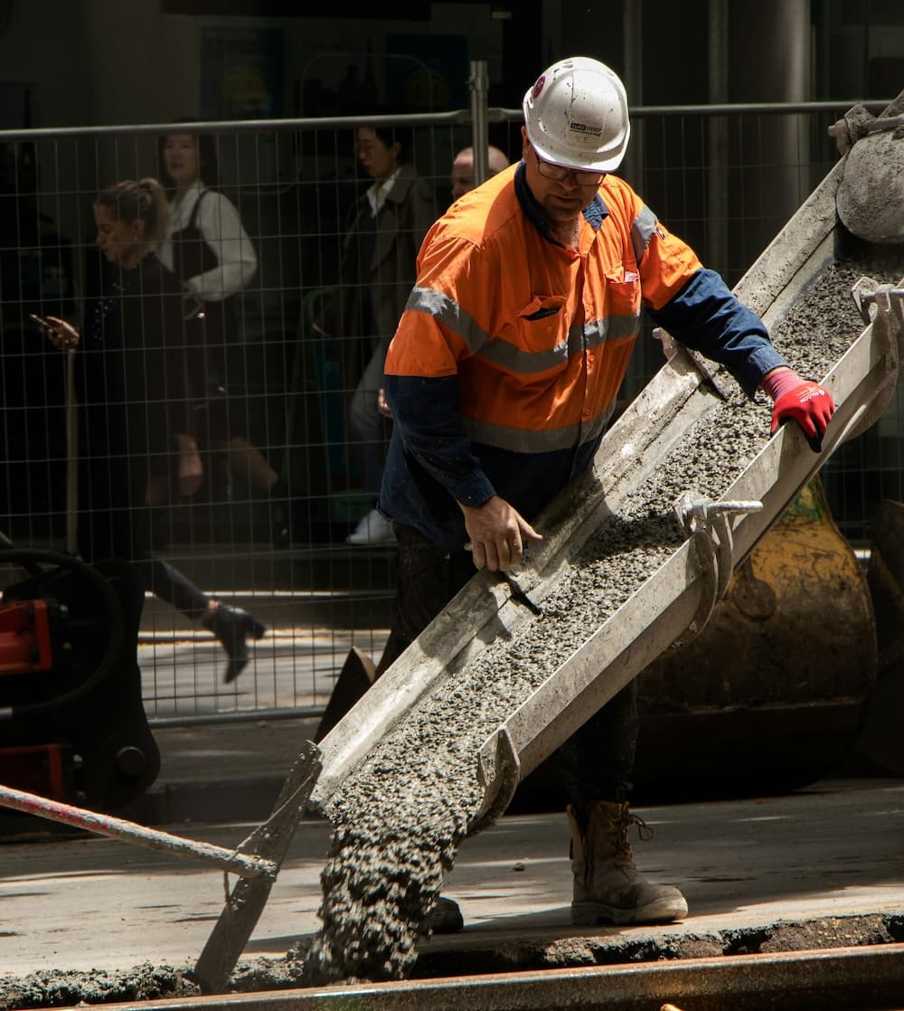 Concreter working on Australian construction site - Concreting jobs