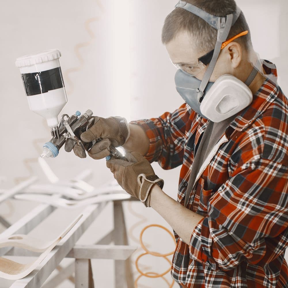 Professional painter at Australian worksite - Painting trade jobs
